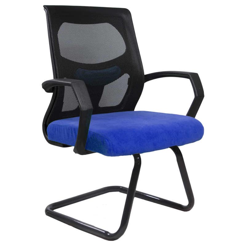 Waiting Office Chair , 50×50×80 cm - Black Blue