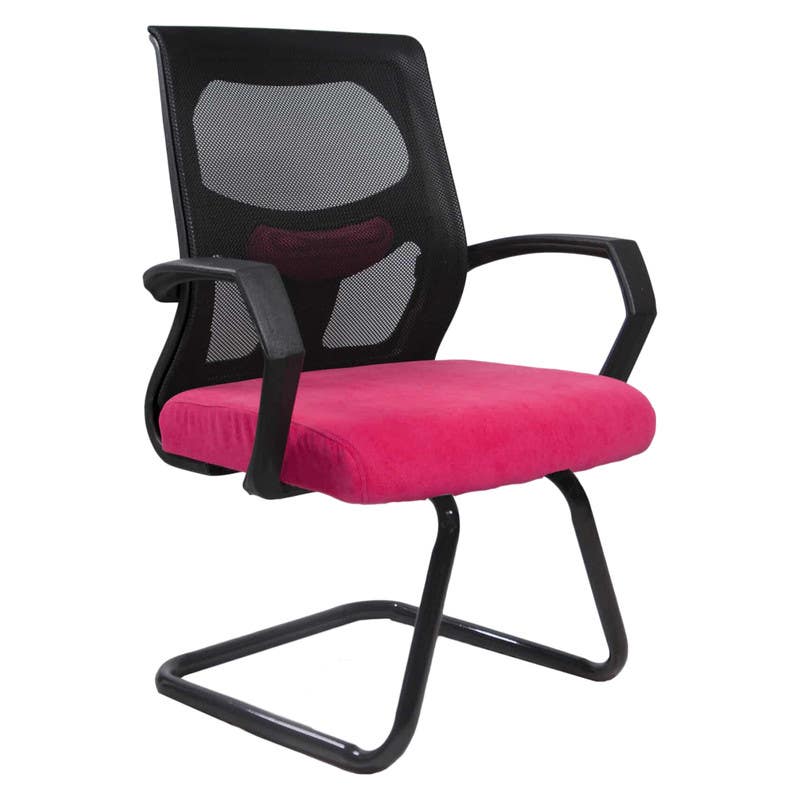 Waiting Office Chair , 50×50×80 cm - Black Pink