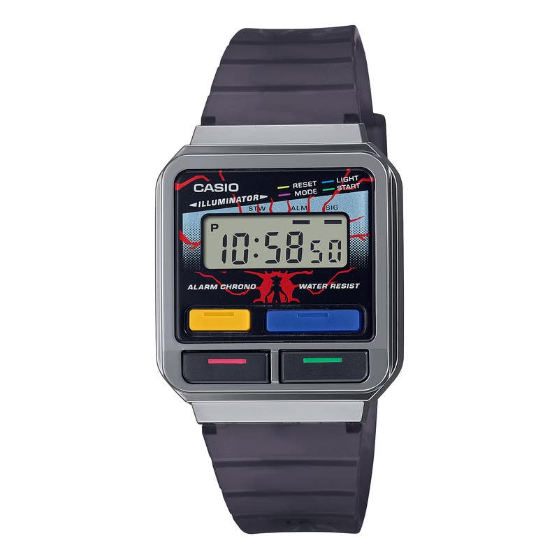 Casio A120WEST-1ADR Digital Watch For Unisex, Water Resistant - Grey
