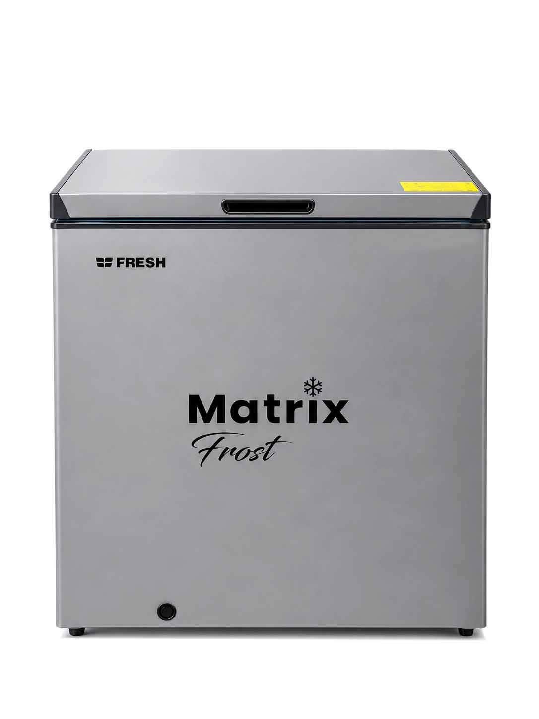 Fresh FDF-220 Matrix Defrost Horizontal Deep Freezer, 165 Liter - Silver