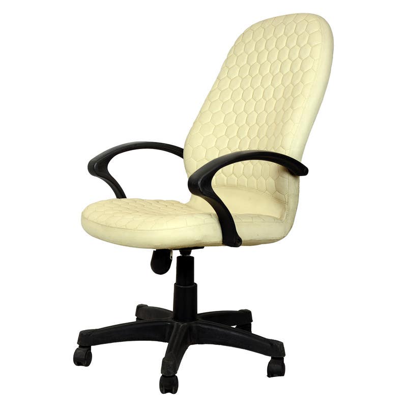 Office Chair , 55×50×80 cm - Off White