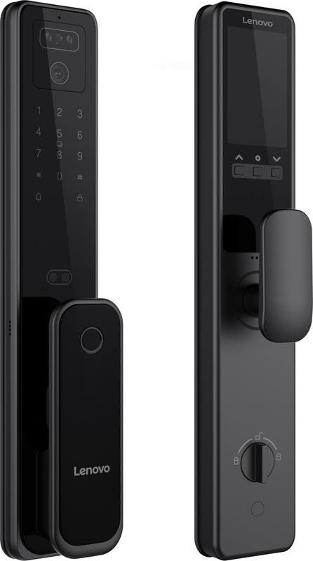 Lenovo A3F Smart Lock, Face Recognition, Fingerprint, Password, Emergency Key, Emergency Card - Black