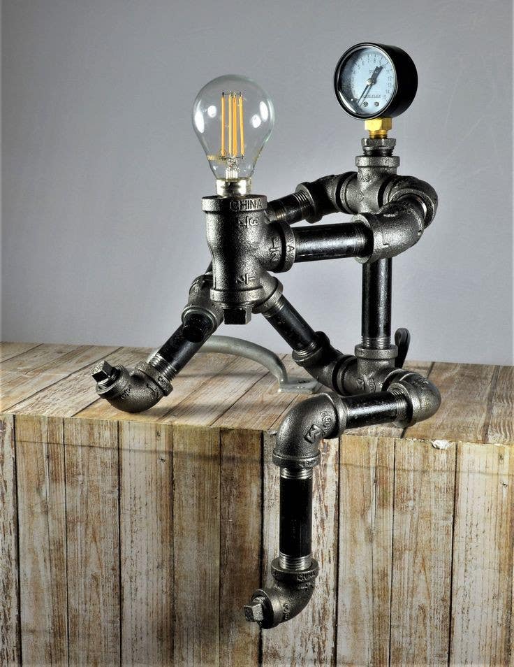 Bedside Lamp, 1 Bulb - Black