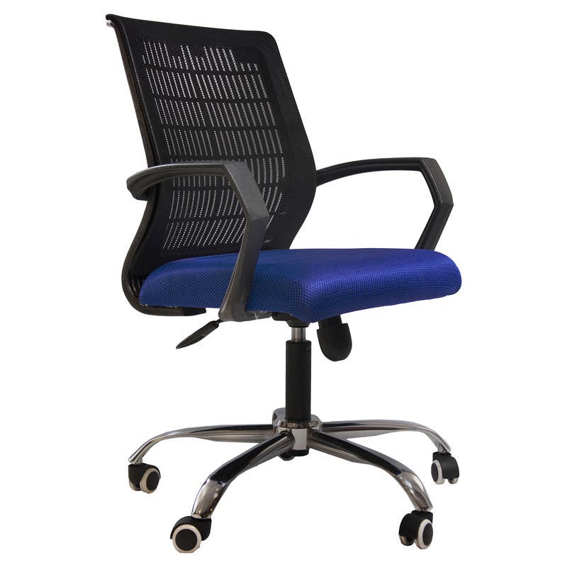 Office Chair , 50×50×80 cm - Black Blue