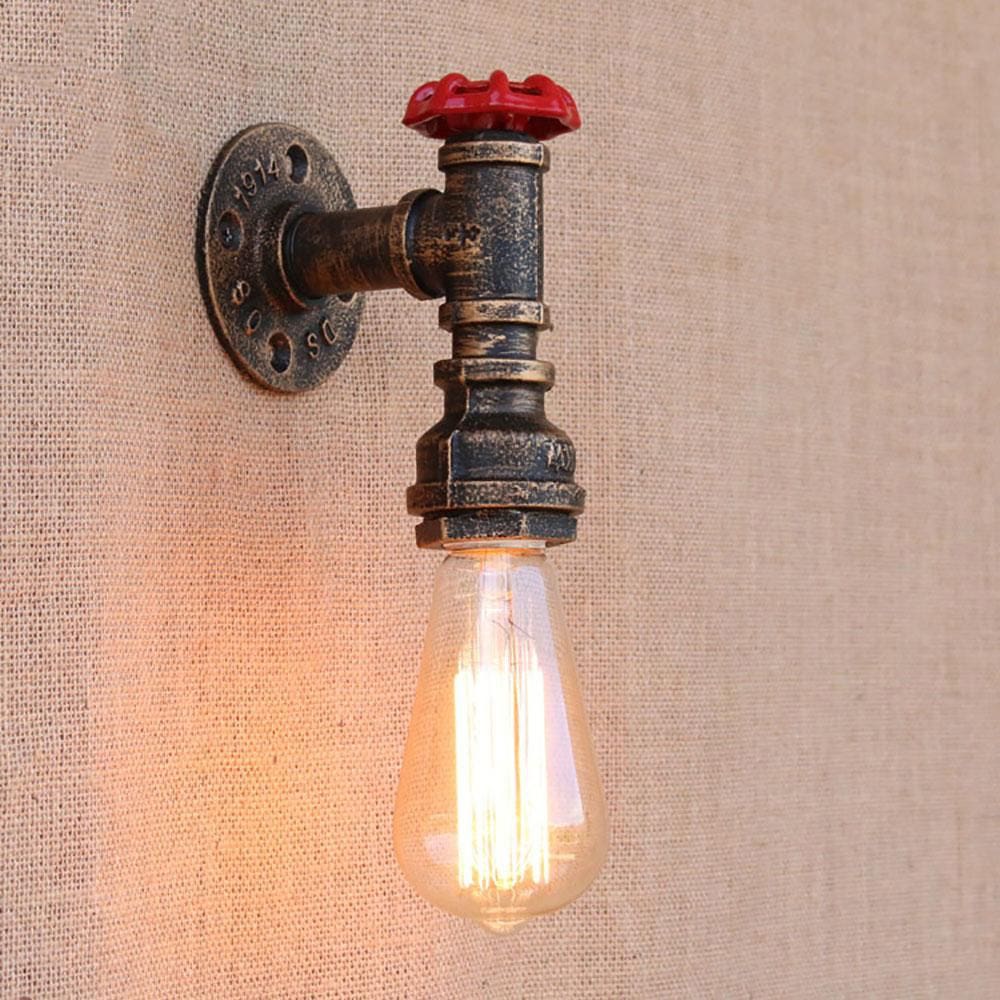 Wall Light Hanging, 1 Bulb - Copper