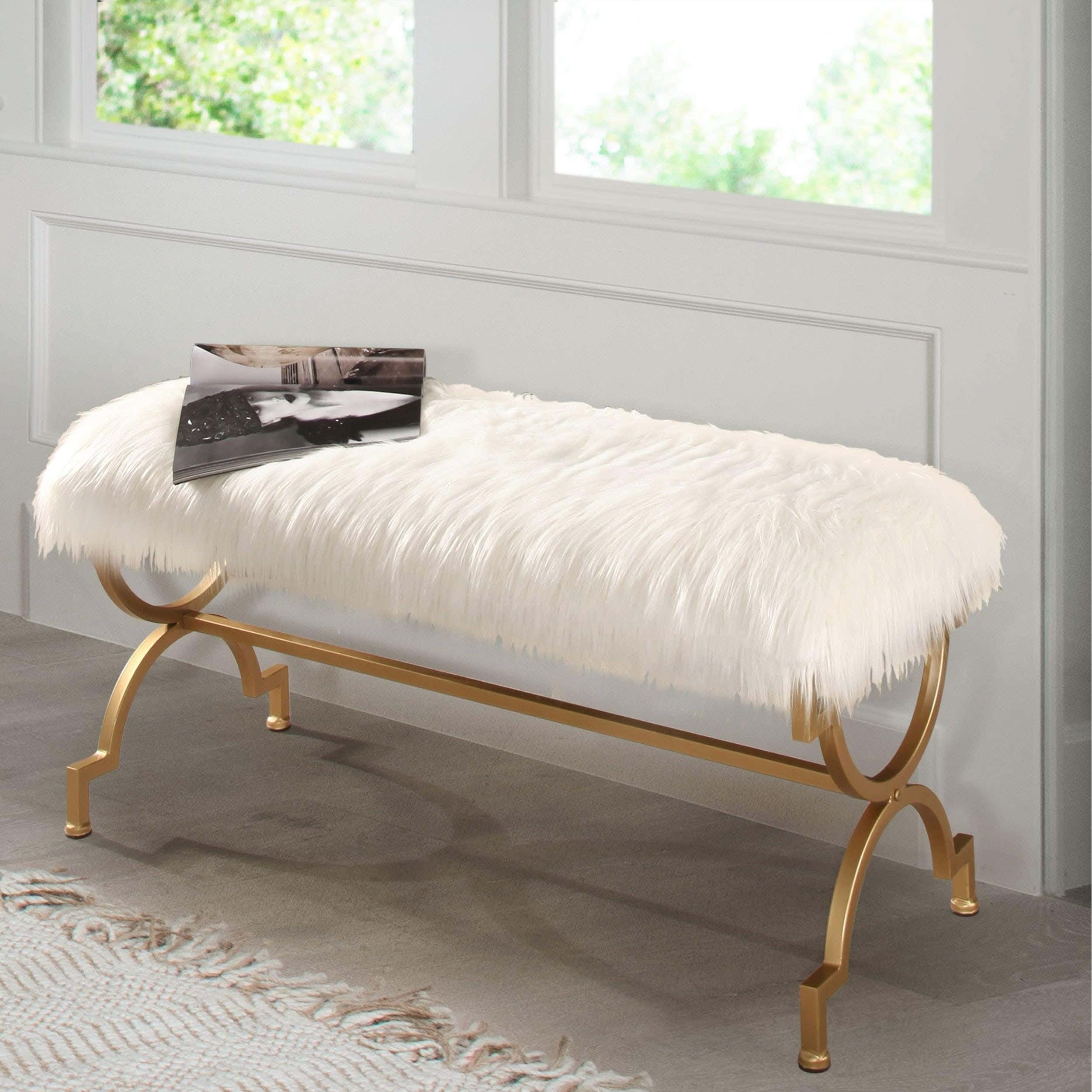 Metal Banquet, Hummer Fabric, 120 × 40 × 45 cm - Gold