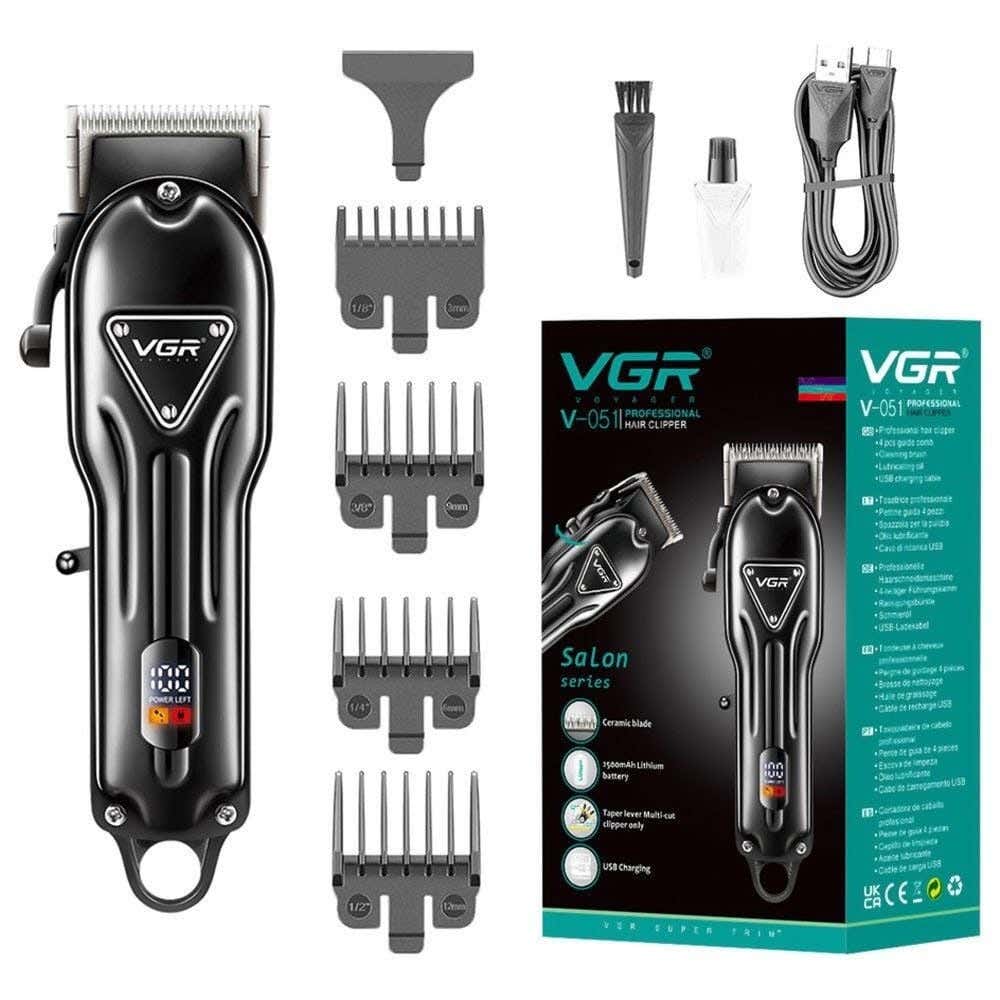 VGR V-051 Multi-Purpose Use Shaving Machine For Men - Black
