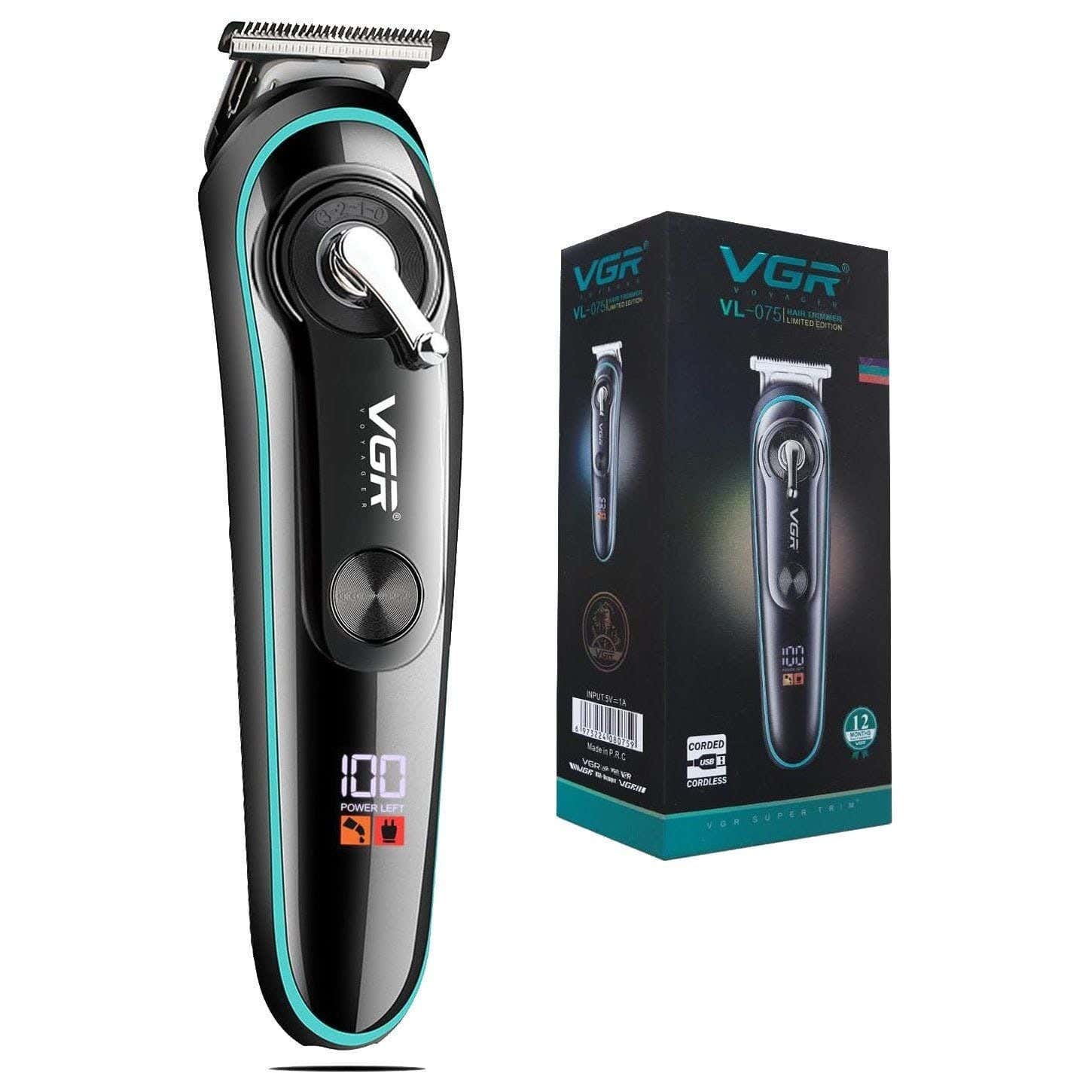 VGR V-075 Multi-Purpose Use Shaving Machine For Men - Black