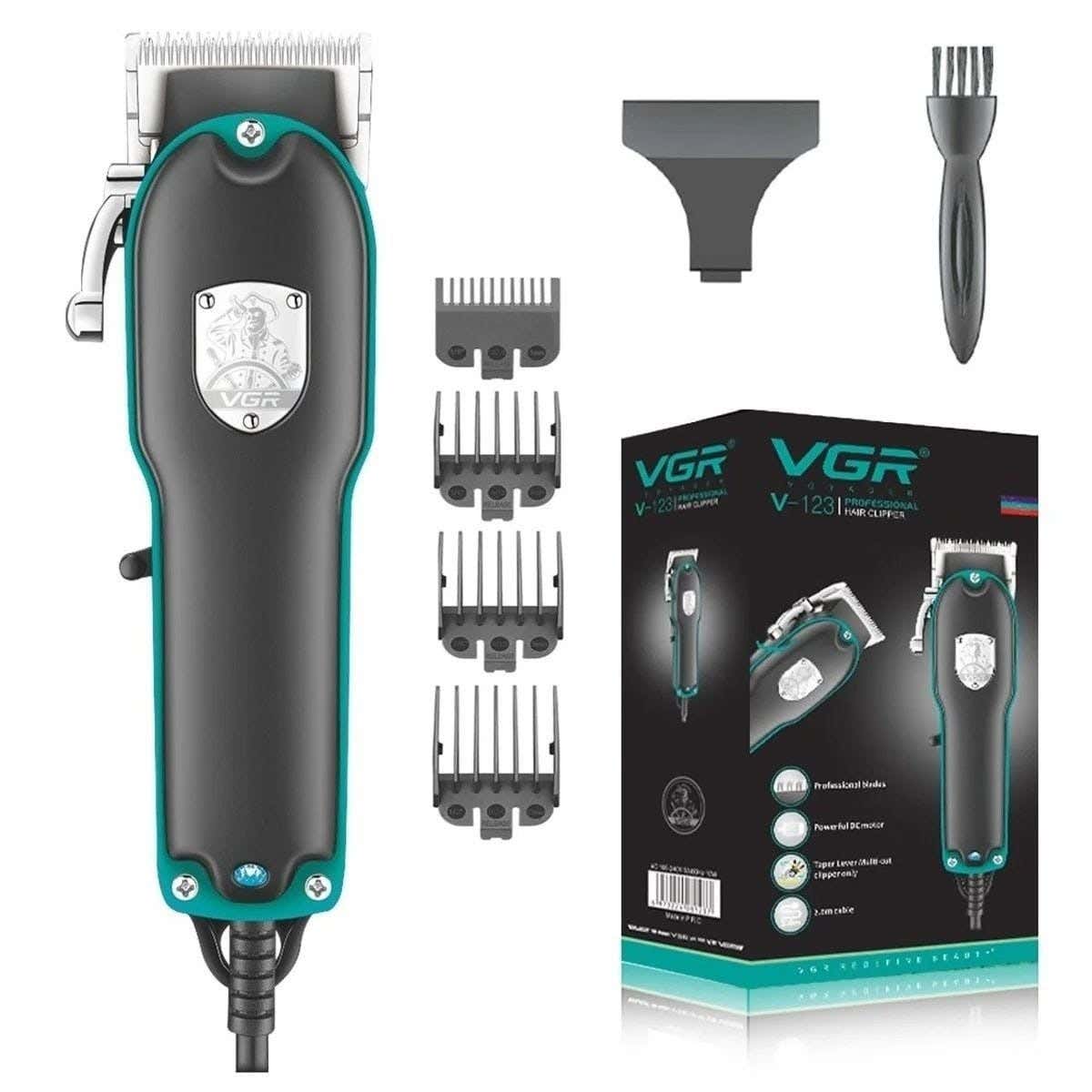 VGR v-123 Multi-Purpose Use Shaving Machine For Men - Black Green