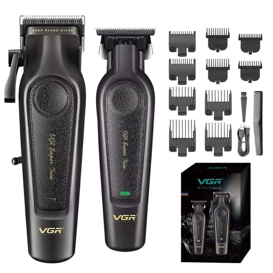 VGR V-197+V-995 Multi-Purpose Use Shaving Machine For Men - Black