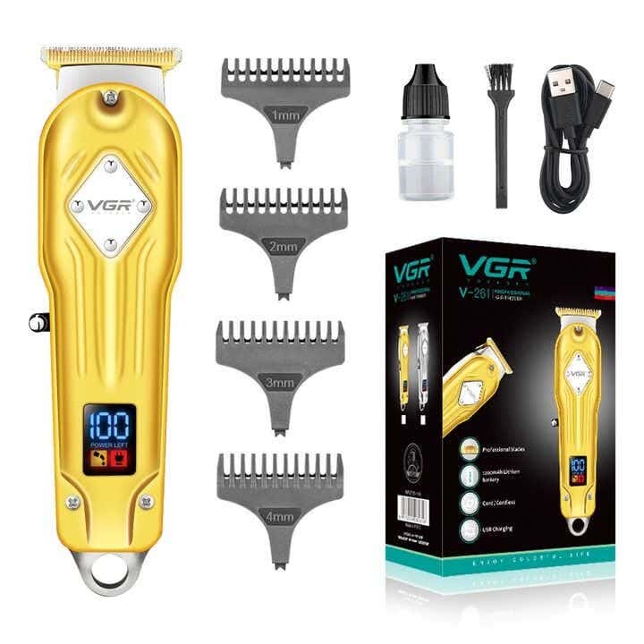 VGR V-261 Multi-Purpose Use Shaving Machine For Men - Gold
