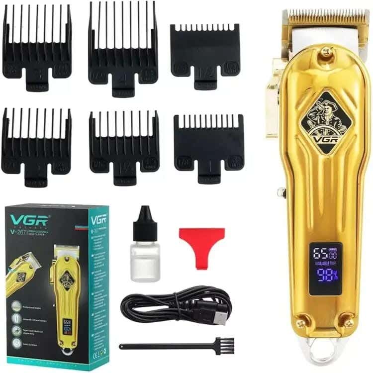 VGR V-267 Multi-Purpose Use Shaving Machine For Men - Gold