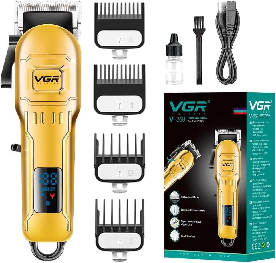 VGR V-268 Multi-Purpose Use Shaving Machine For Men - Gold