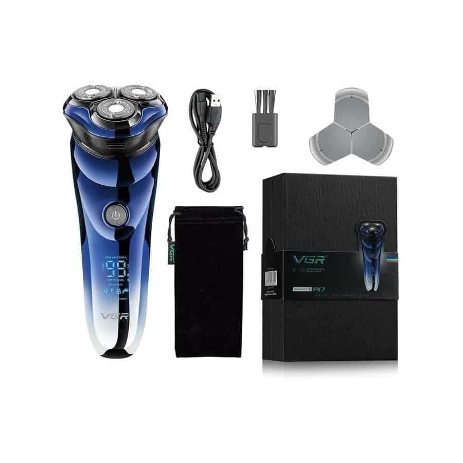 VGR V-305 Multi-Purpose Use Shaving Machine For Men - Black Blue