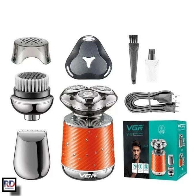 VGR V-391 Chin Use Shaving Machine For Men - Orange