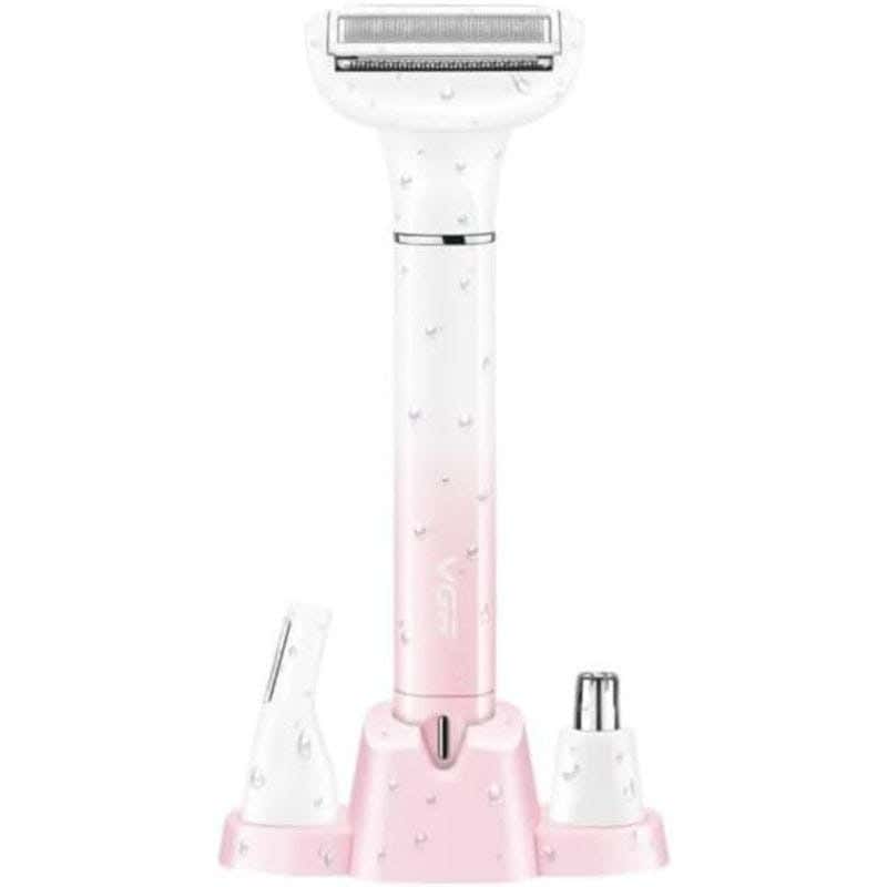 VGR Professional 3-in-1 Women's Shaving Kit, V-611 - Pink White