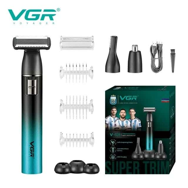 VGR v-628 Multi-Purpose Use Shaving Machine For Men - Black Green