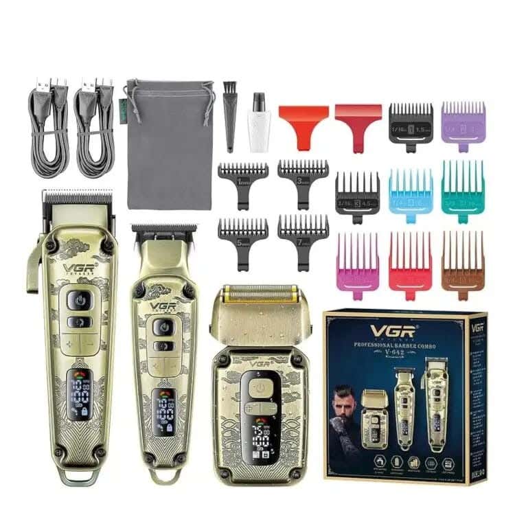 VGR V-642 Multi-Purpose Use Shaving Machine For Men - Gold