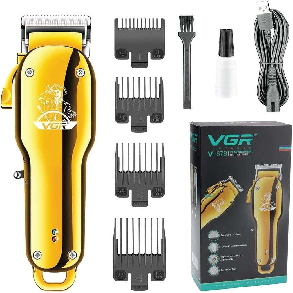 VGR V-678 Multi-Purpose Use Shaving Machine For Men - Gold