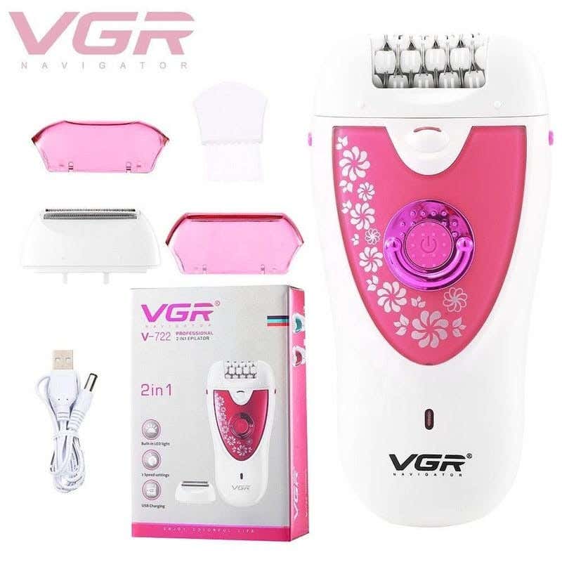 VGR V-722 Multi-Purpose Use Shaving Machine For women - White pink