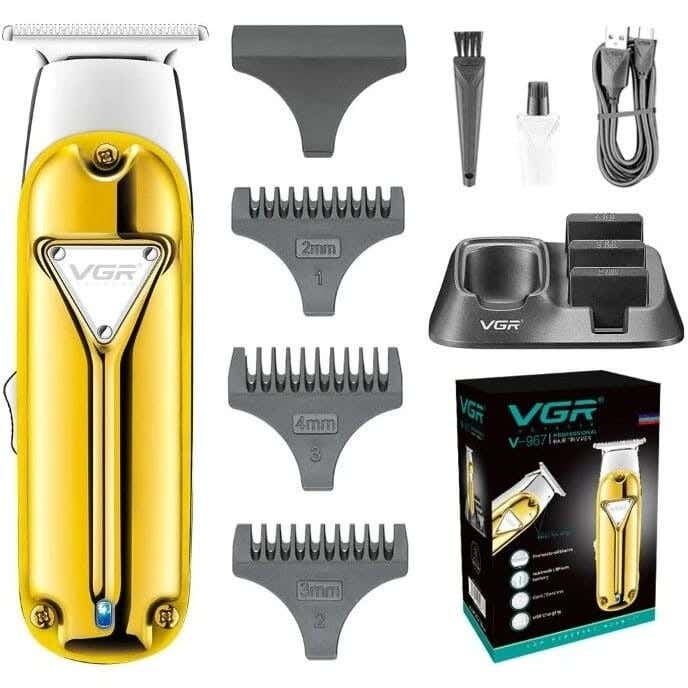 VGR V-967 Multi-Purpose Use Shaving Machine For Men - Gold