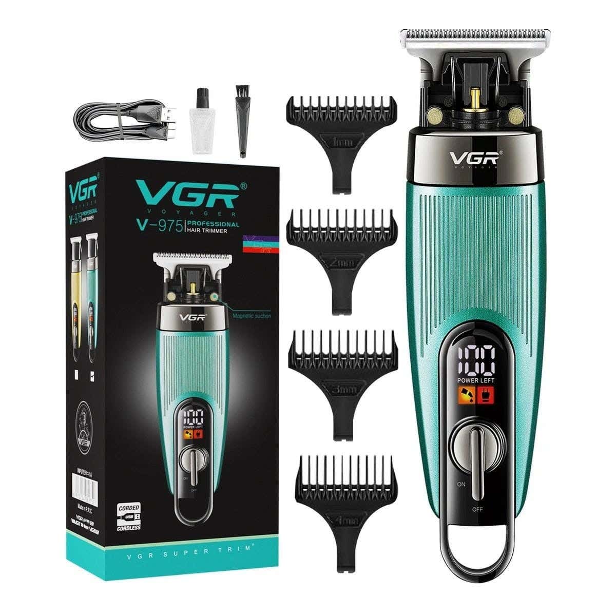 VGR v-975 Multi-Purpose Use Shaving Machine For Men - Green