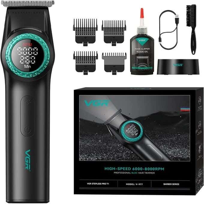 VGR v-977 Multi-Purpose Use Shaving Machine For Men - Black