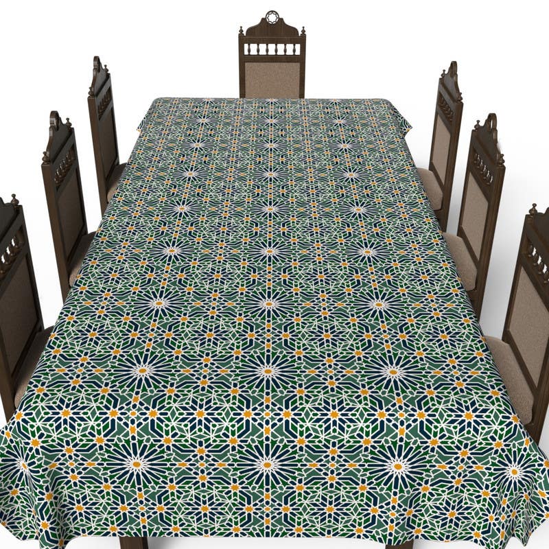 Polyester Tablecloth, 140×300 cm - Multicolor