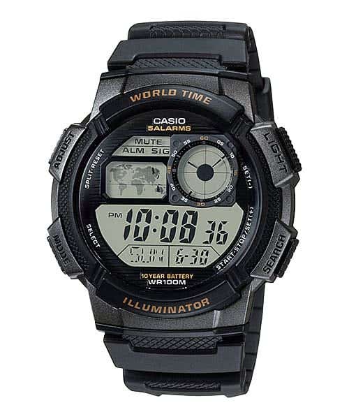 Casio AE-1000W-1AVDF Casual Digital Watch for Men - Black