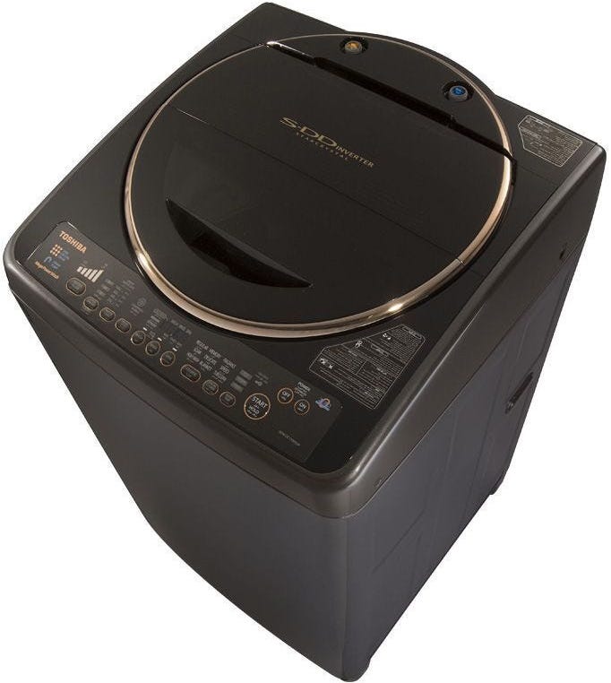 Toshiba AEW-DC1700SUP(DS) Top Automatic Washer, 17 Kg, SDD Inverter - Dark Silver