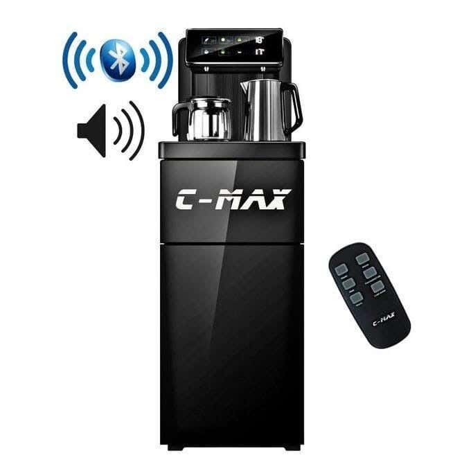 C-MAX Plus Series, AFK-1865 Water Dispenser and Tea Kettle, Bottom Loading, Touch Control, Remote, Bluetooth and Headphone - Black