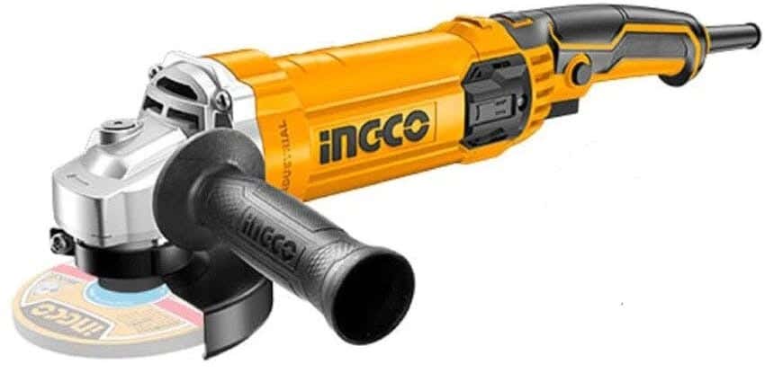 Ingco Ag110038 Angle Grinder, 1100 Watt - Black Yellow