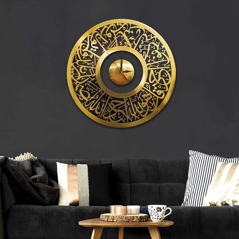 Wall Clock, Acrylic, 603×60×60×0.5 - Black