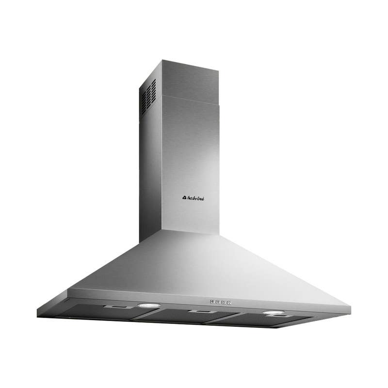 Turboline Air L BK XA90 X, 90cm, Pyramid Kitchen Hood - Silver
