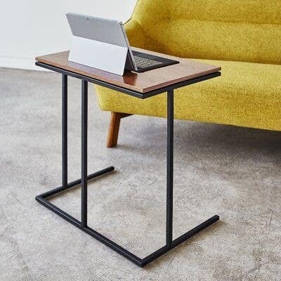 Steel Side Table, 50x35x50 Cm - Black