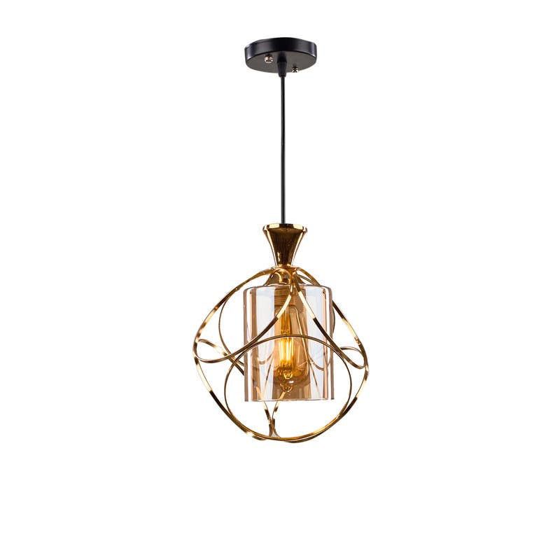 Aluminium Modern Chandelier, 100×20×20 cm - Gold