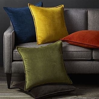 5 Piece Of Alwan Velvet Cushions, 40×40 cm - Multicolor