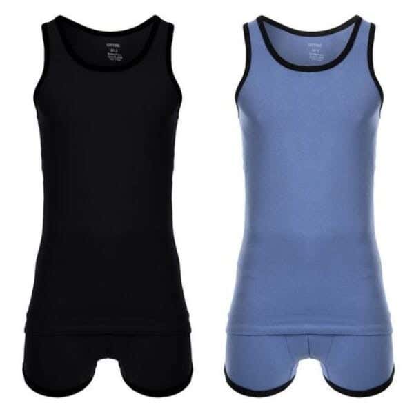 Cottonil Cotton Underwear Set For Men, Two Pieces - Multicolor