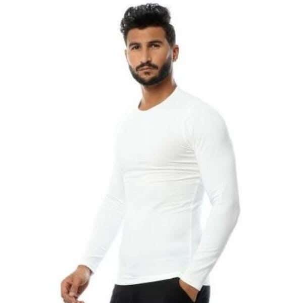 Dice Cotton Undershirts For Men, One Piece - White