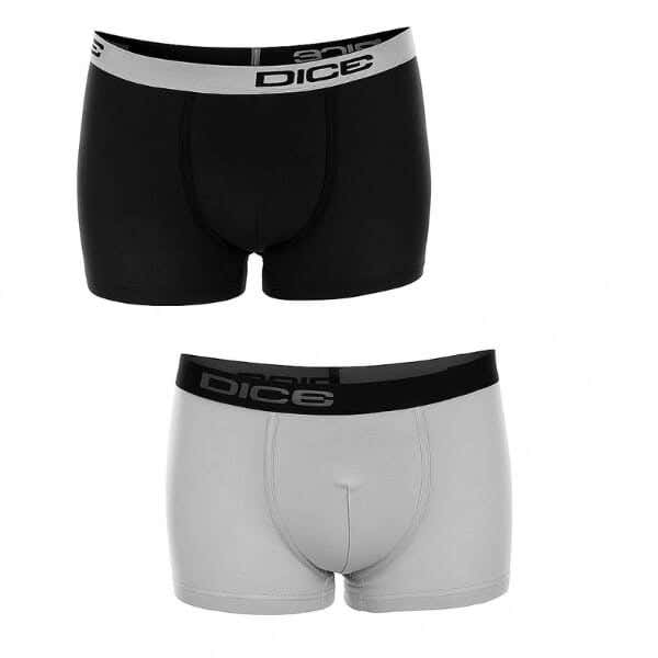 Dice Cotton Boxer Set For Boys, Two Pieces - Multicolor