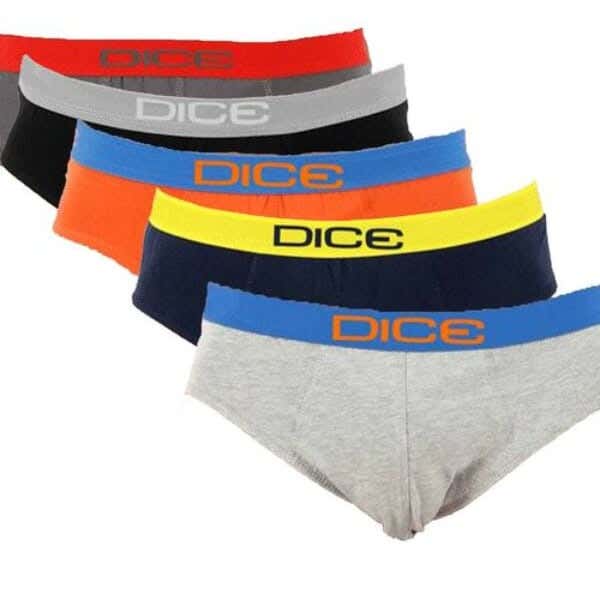 Dice Cotton Boxer Set For Men, 5 Pieces, L - Multicolor