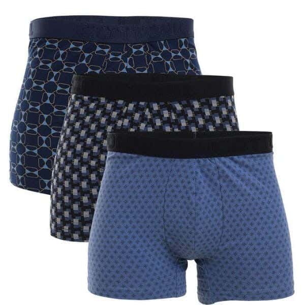 Cottonil Cotton Boxer Set For Men, 3 Pieces - Multicolor