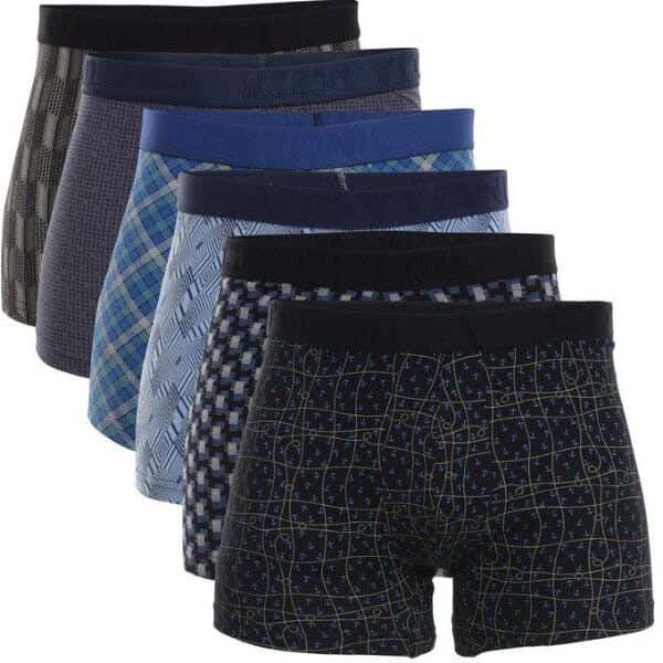 Cottonil Cotton Boxer Set For Men, 6 Pieces - Multicolor
