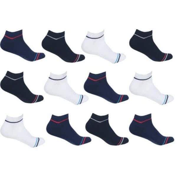 Dice Cotton Sock Set For Unisex, 6 Pieces, One Size - Multicolor