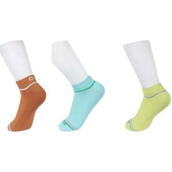 Dice Cotton Sock Set For Unisex, 3 Pieces, One Size - Multicolor