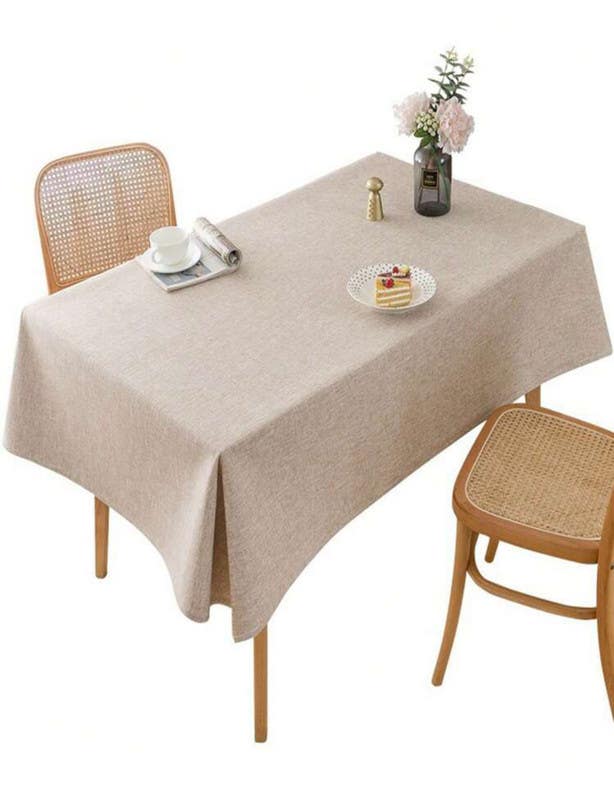 Linen Tablecloth, 150×150 cm - Beige