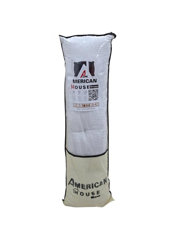 American House Cotton Roll Pillow, 2700g, 42x170cm - White
