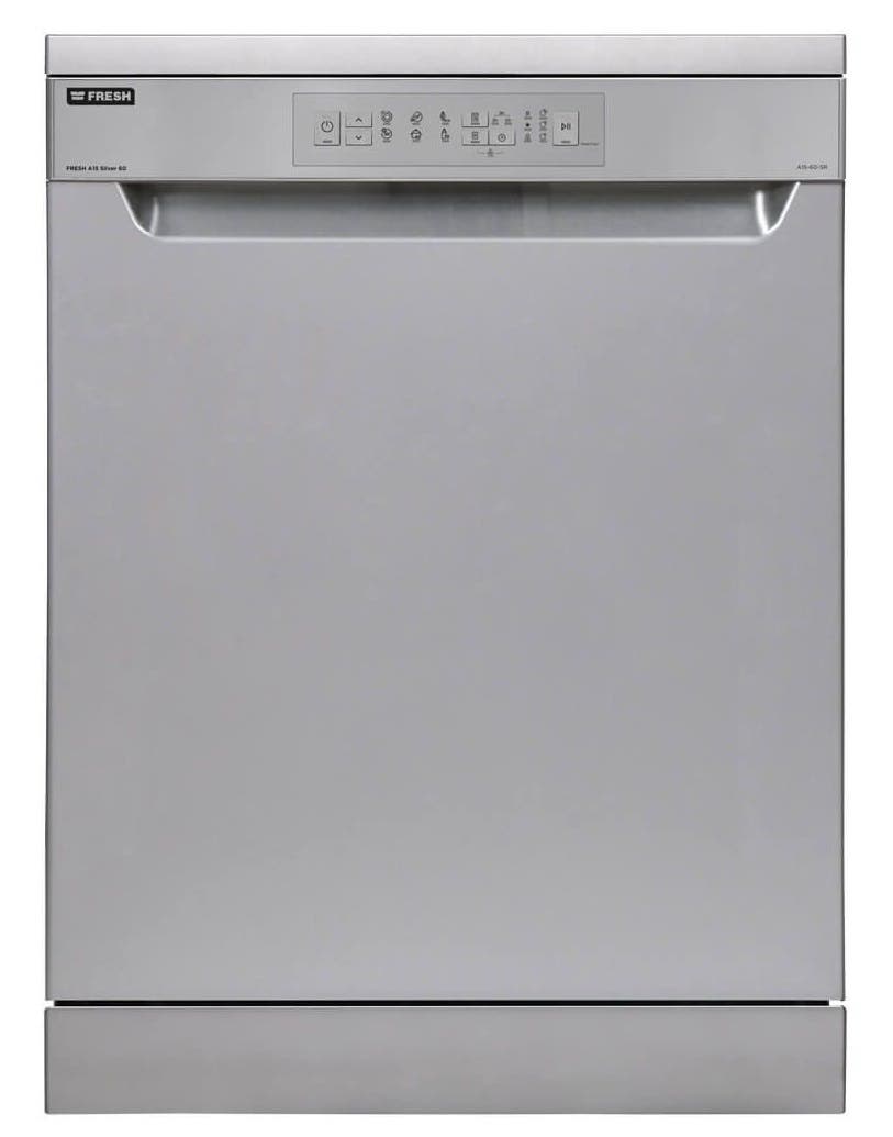 Fresh A15-60-Sr Dishwasher, 12 Persons, 6 Programs, 60 Cm - Silver