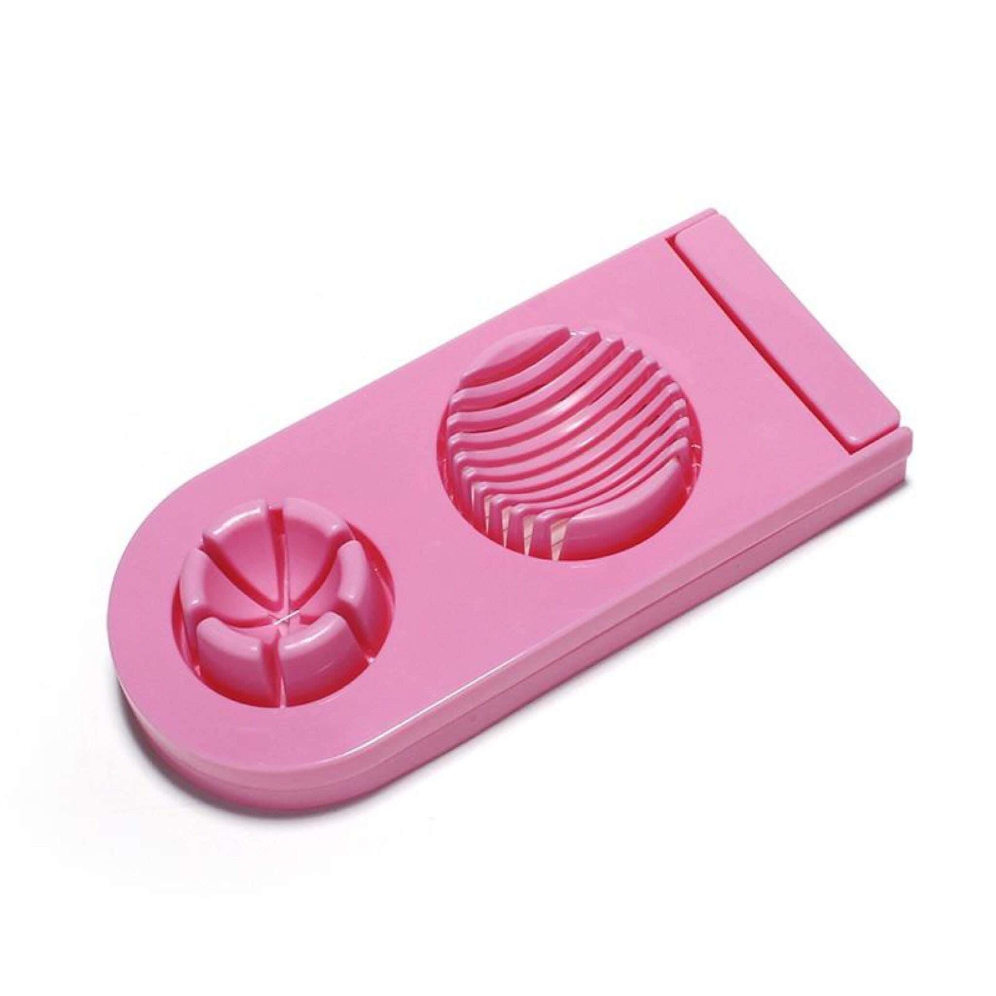 AAOne Plastic Egg Slicer, 1 Piece, 2 Holes - Pink