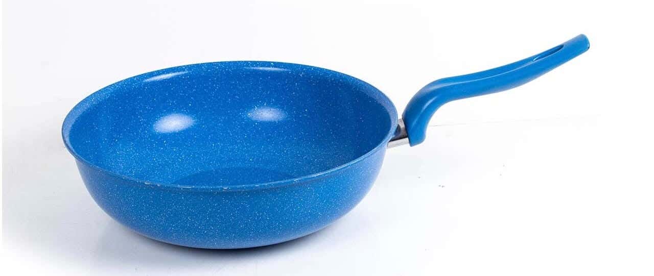 AAOne Forged Granite Deep Fryer, 1 Piece, 28 cm - Blue